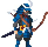 Ranger class hero — male, endurance build