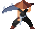 Warrior class hero — male, strength build